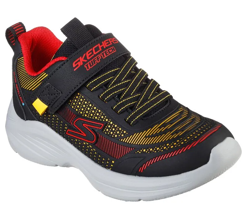 Skechers scarpa da ginnastica da bambino Hyper Blitz Hydro Tronix 403861L/BKRD nero rosso
