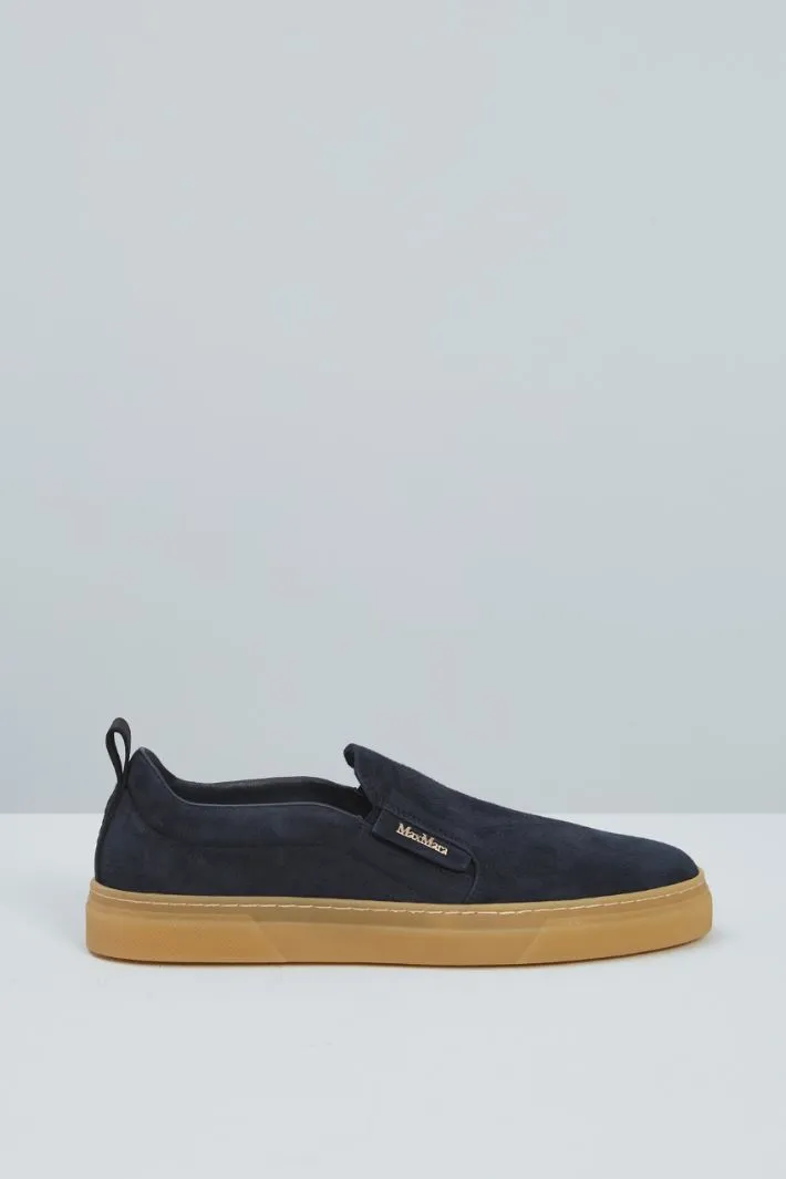 Slip on in pelle scamosciata
