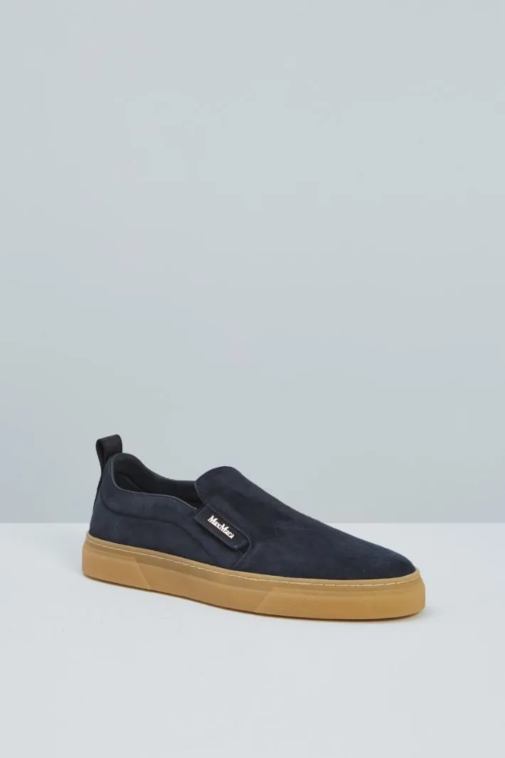 Slip on in pelle scamosciata