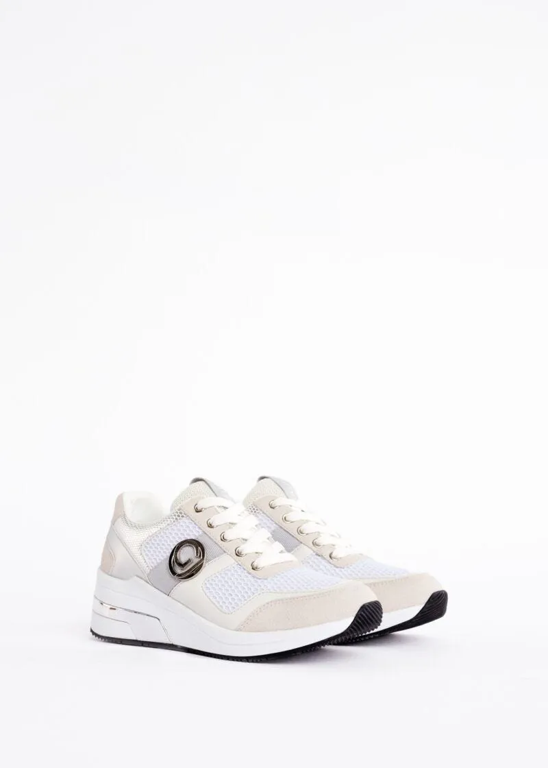 Sneaker da donna in ecopelle e nylon