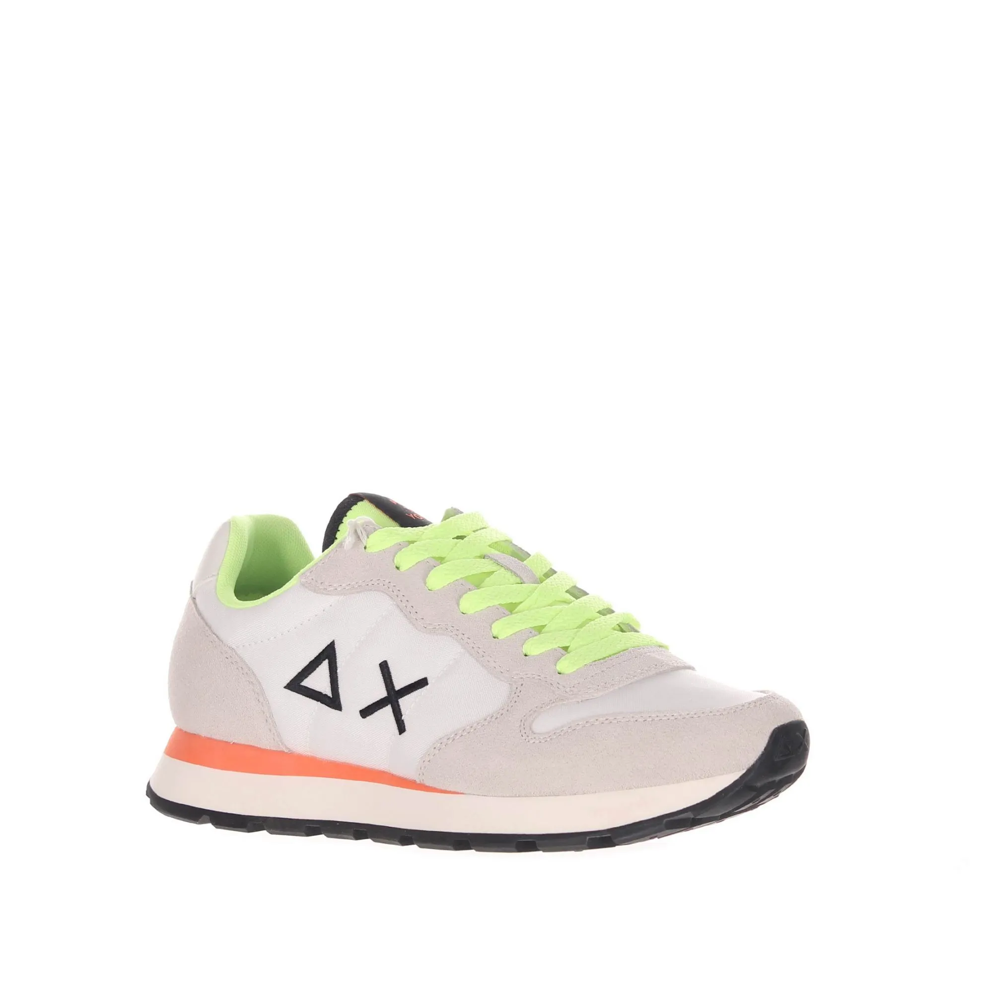 Sneaker tom fluo in camoscio e nylon