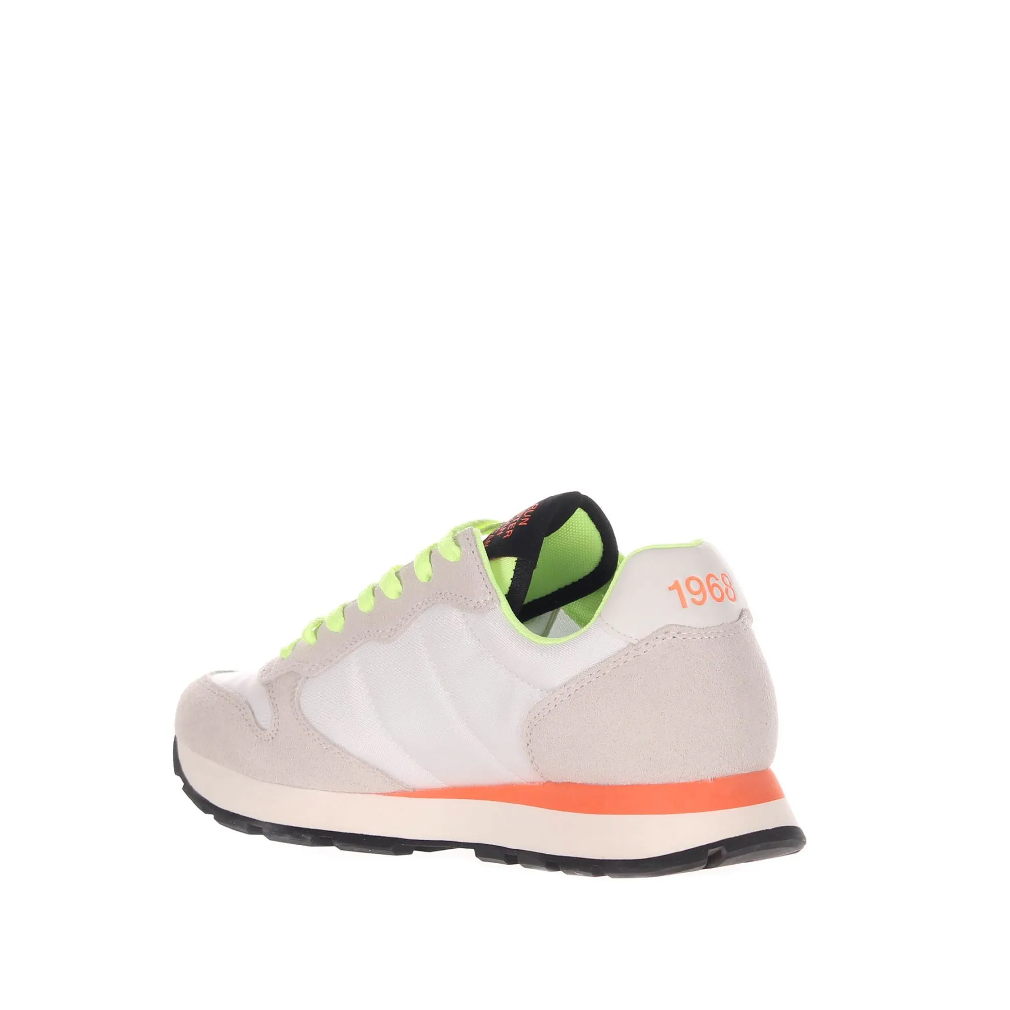 Sneaker tom fluo in camoscio e nylon