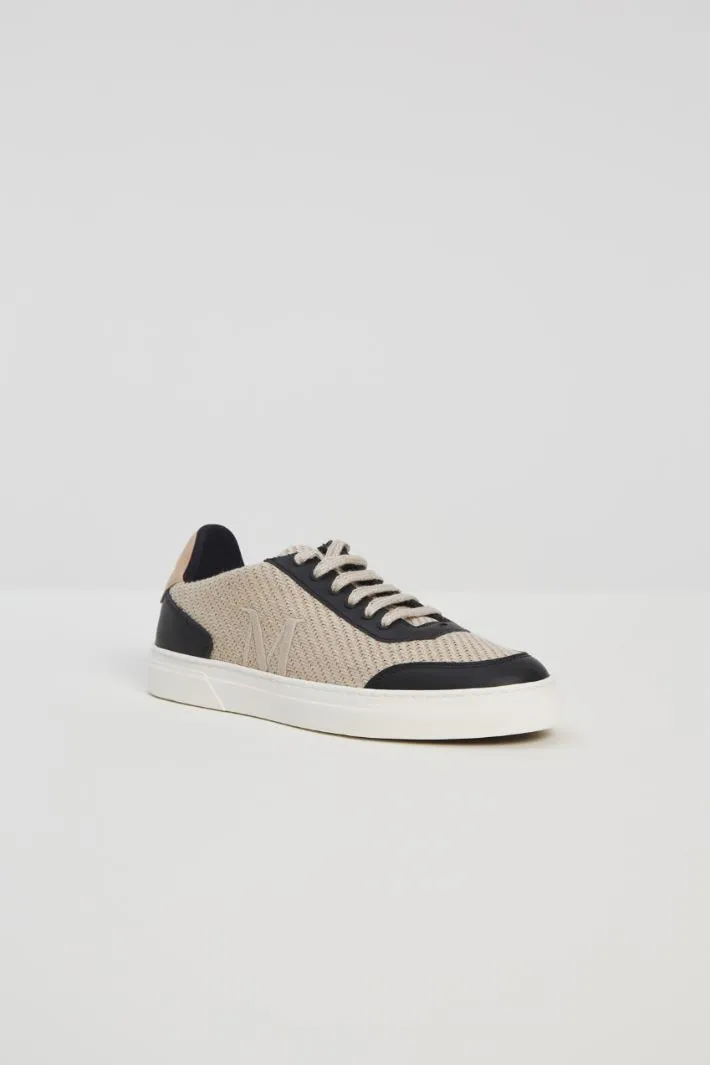 Sneakers in cordino di cotone