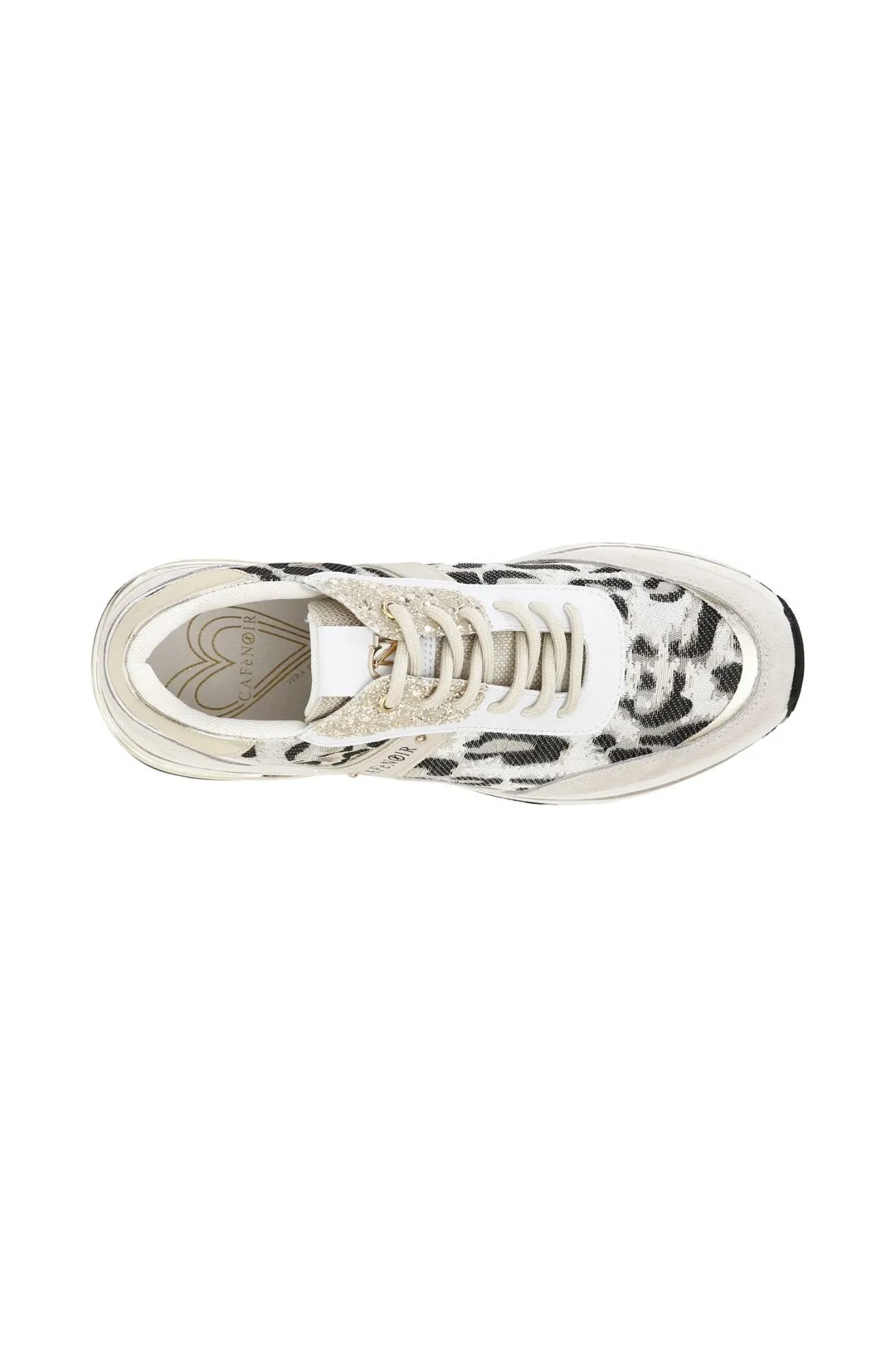 sneakers in similpelle e pelle con dettagli animalier
