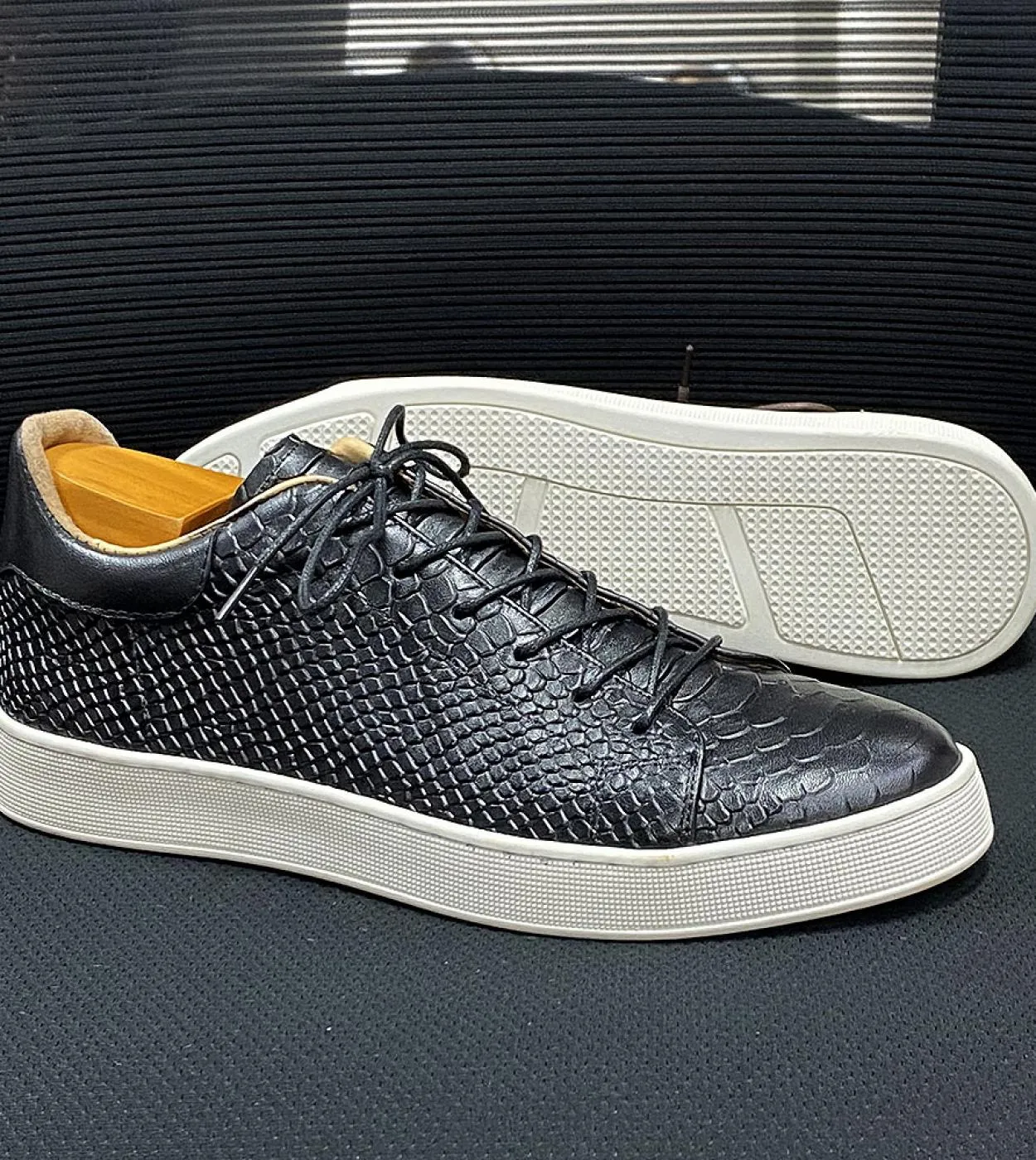 Sneakers Scarpe in pelle da uomo Scarpe da uomo Scarpe da uomo in vera pelle taglia 50 Sneakers Scarpe casual in pelle