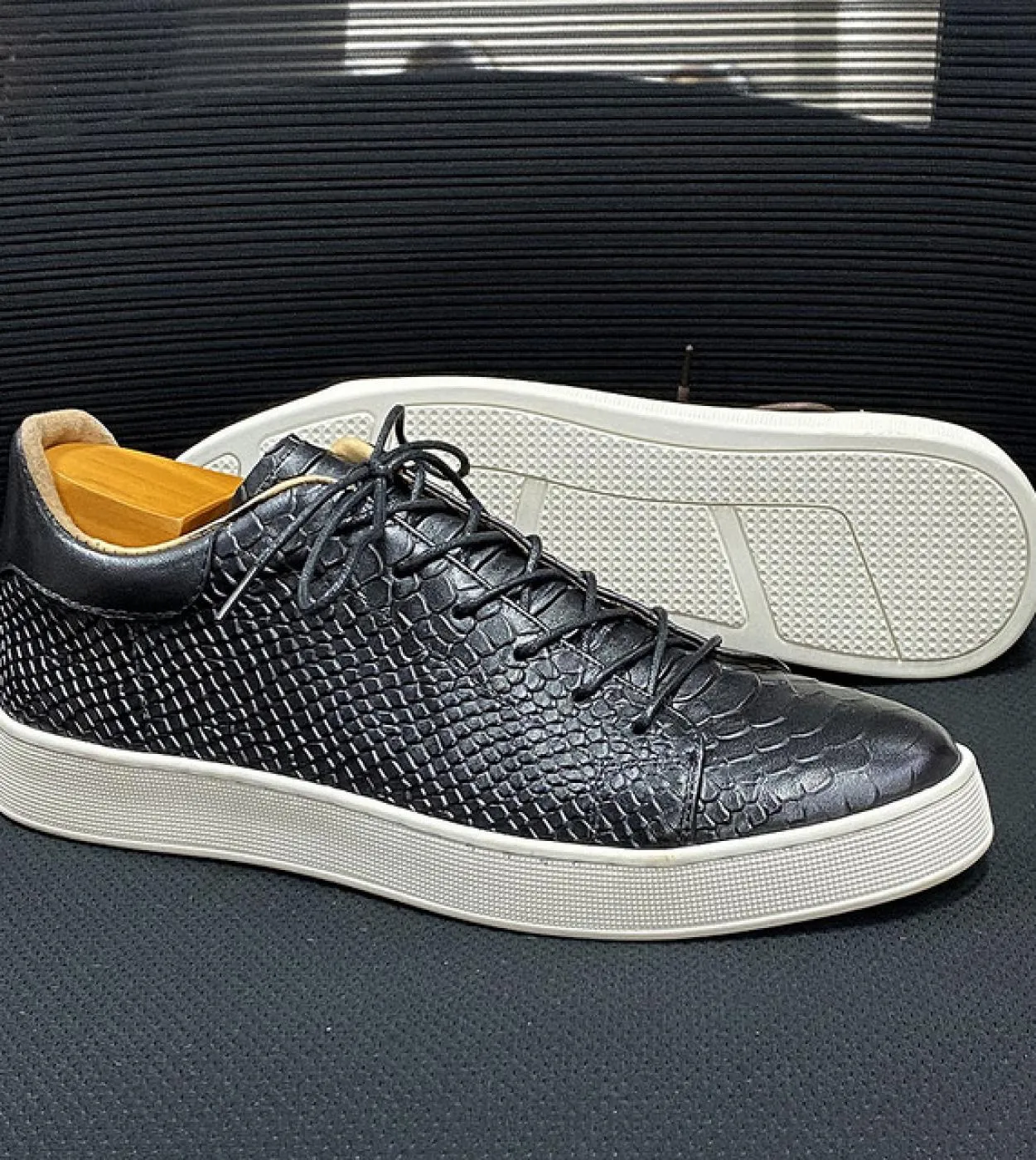 Sneakers Scarpe in pelle da uomo Scarpe da uomo Scarpe da uomo in vera pelle taglia 50 Sneakers Scarpe casual in pelle