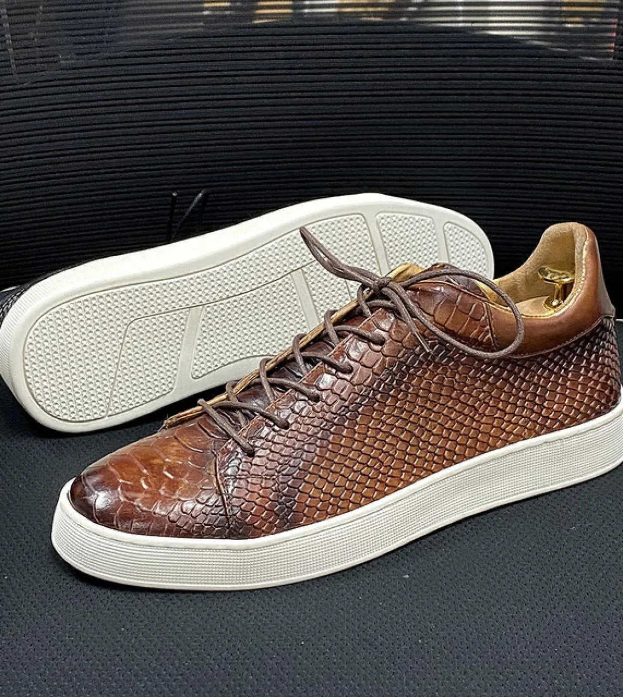 Sneakers Scarpe in pelle da uomo Scarpe da uomo Scarpe da uomo in vera pelle taglia 50 Sneakers Scarpe casual in pelle
