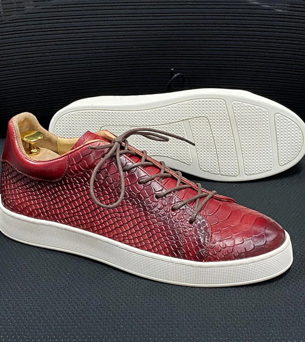 Sneakers Scarpe in pelle da uomo Scarpe da uomo Scarpe da uomo in vera pelle taglia 50 Sneakers Scarpe casual in pelle