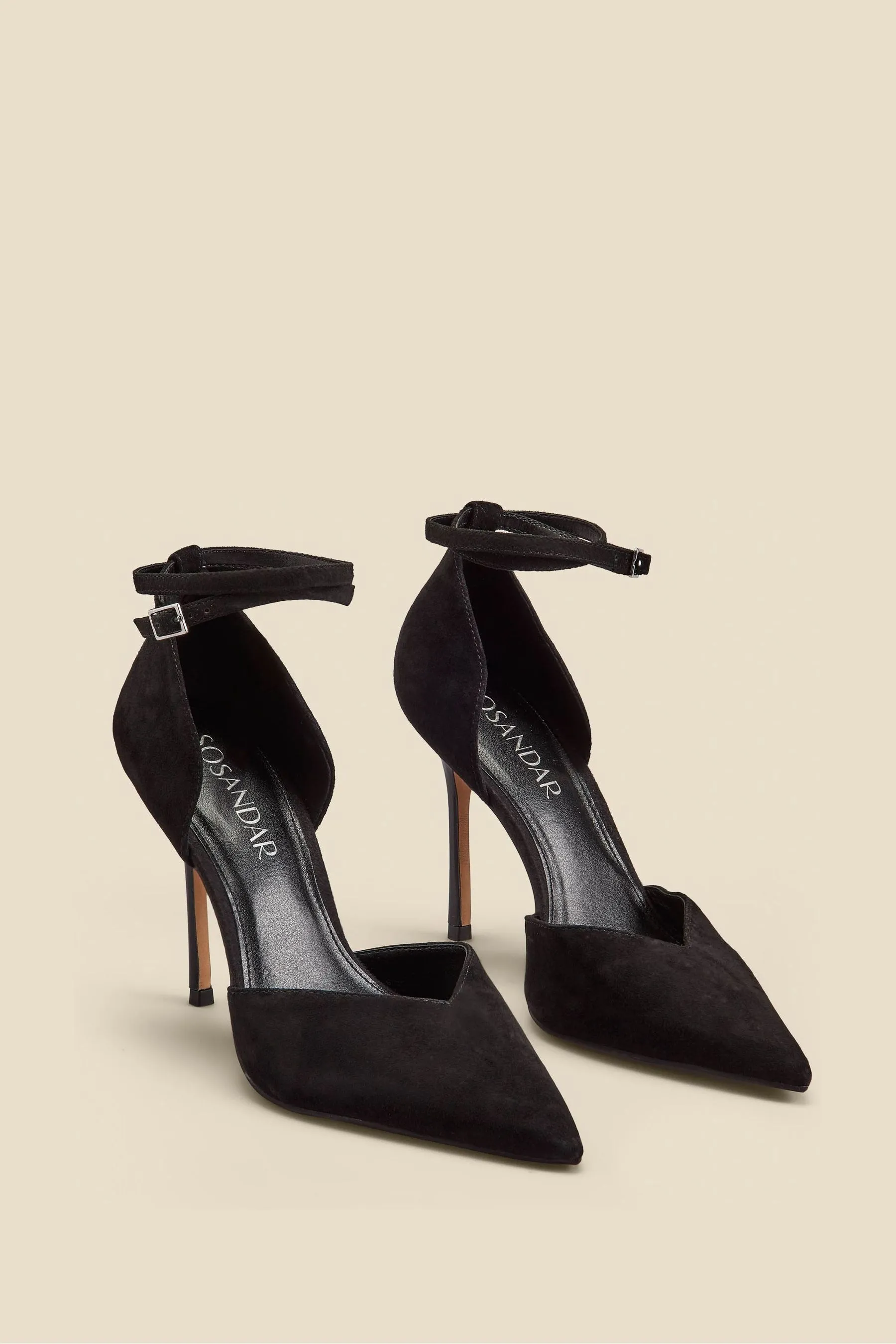 Sosandar - Décolleté in pelle con Scarpe e cinturino alla caviglia con tacco svasato
