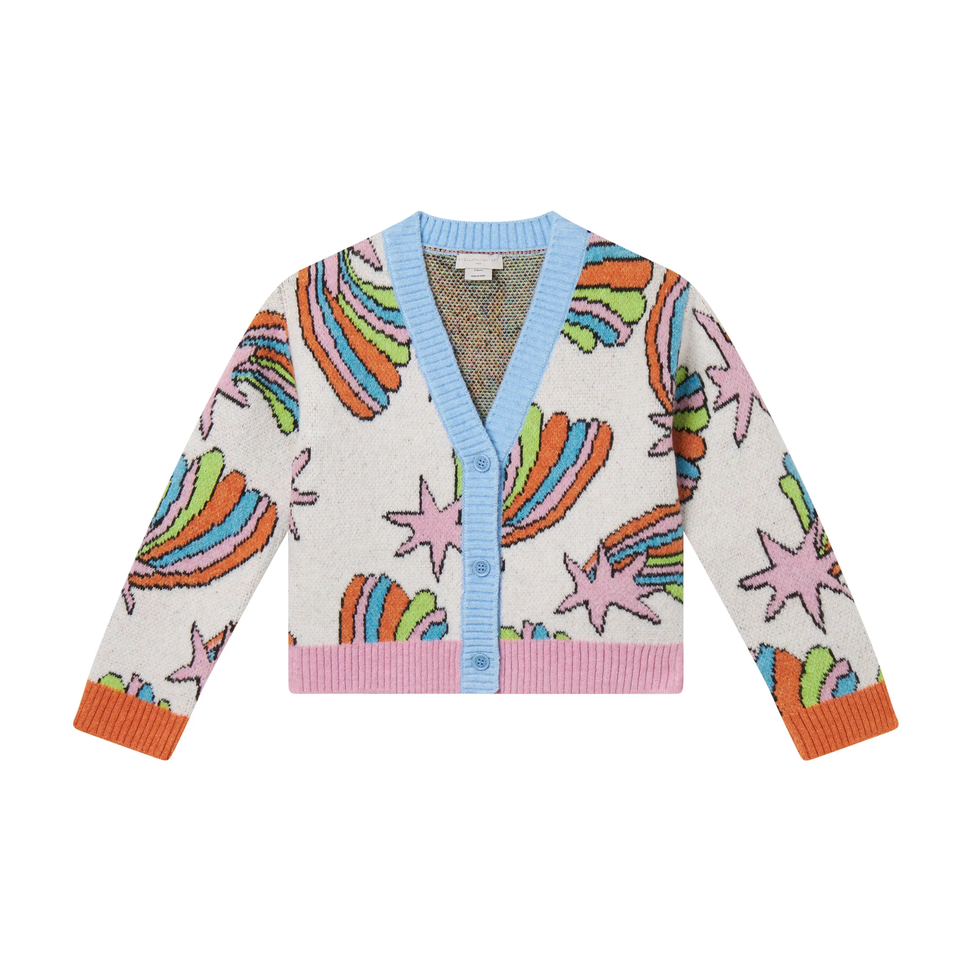 Stella MCcartney cardigan con intarsio