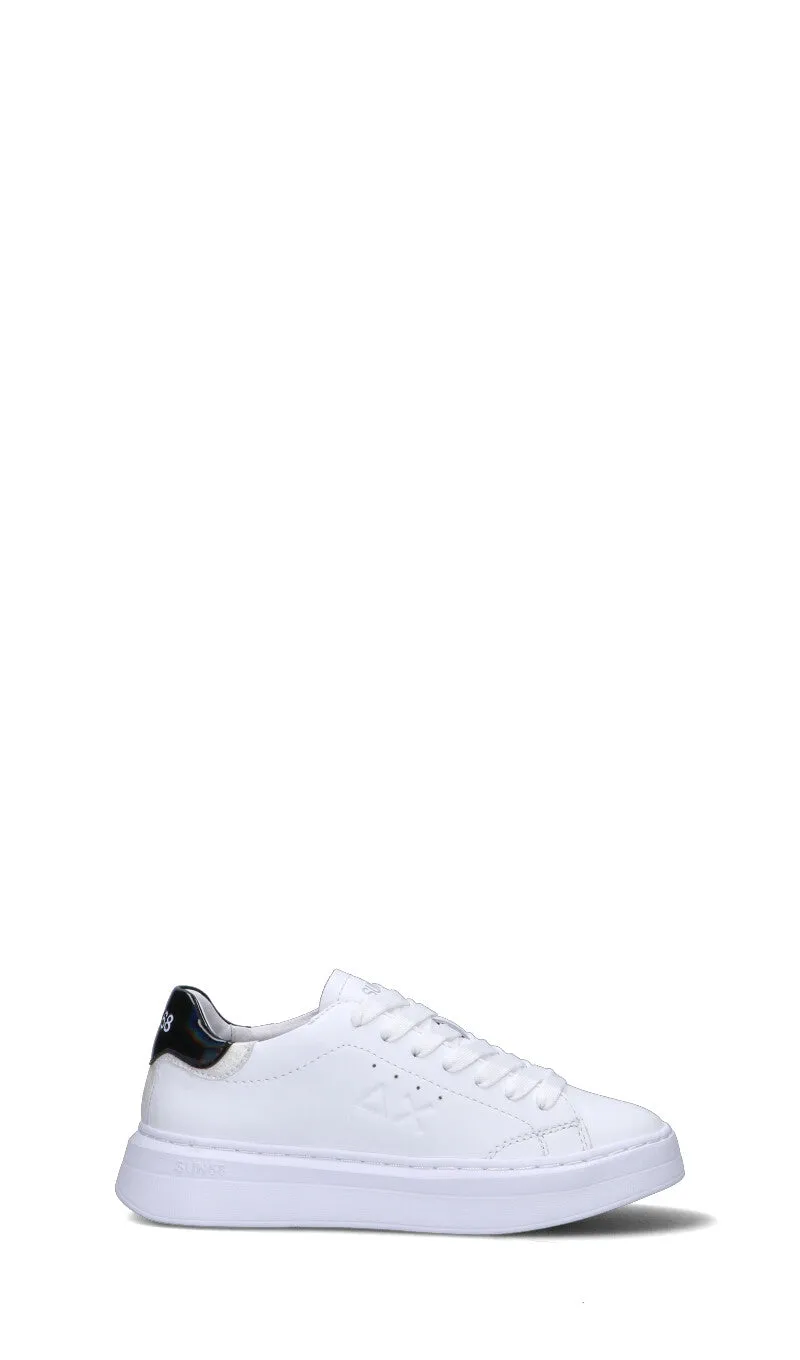 SUN68 Sneaker donna bianca/nera in pelle