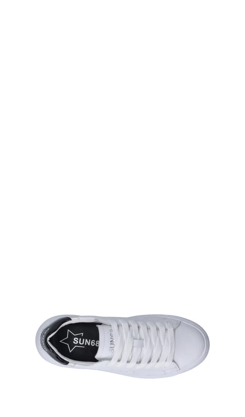 SUN68 Sneaker donna bianca/nera in pelle