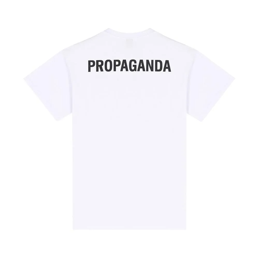  T-SHIRT PROPAGANDA. BIANCO 