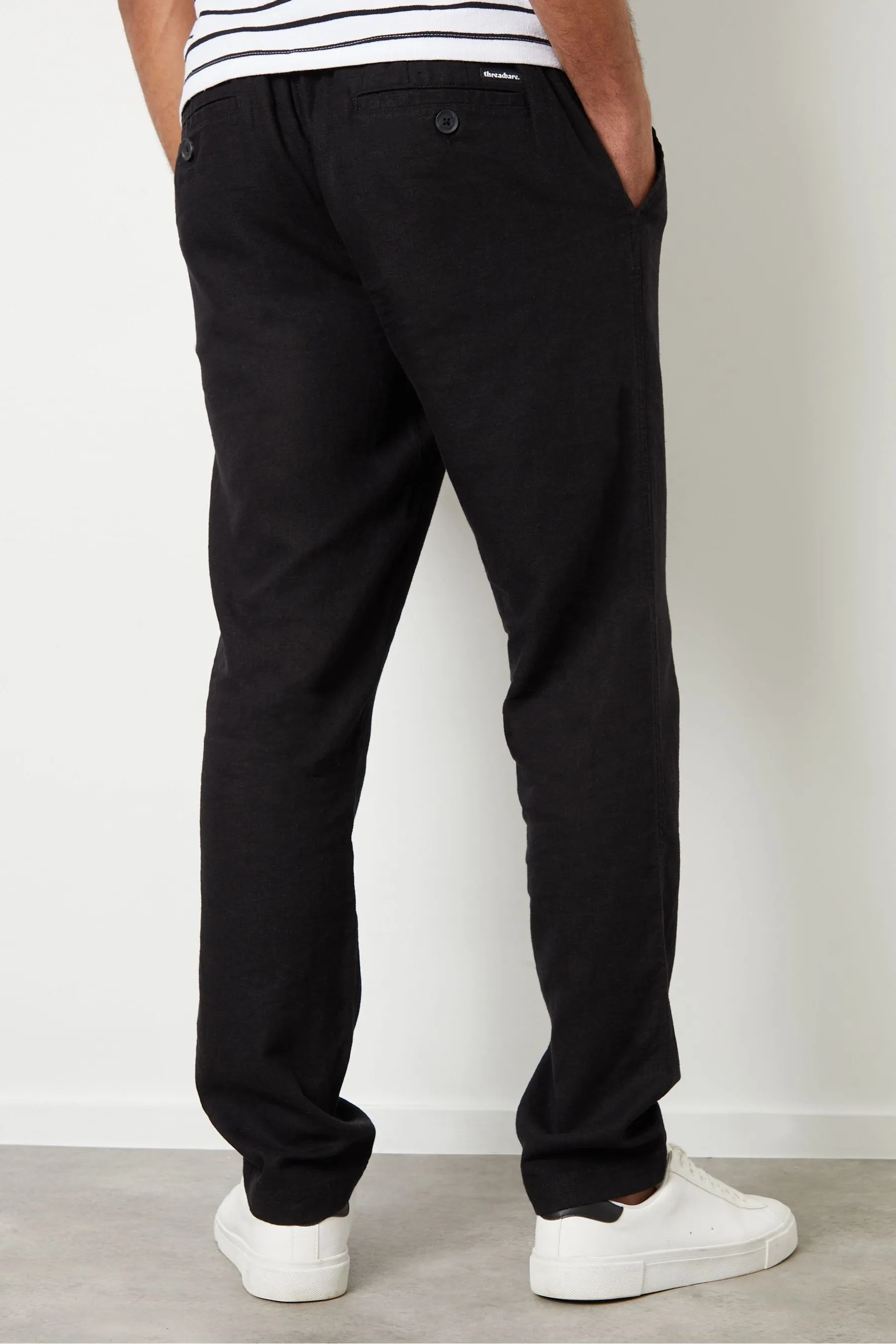 Threadbare - Blend Pantaloni in lino