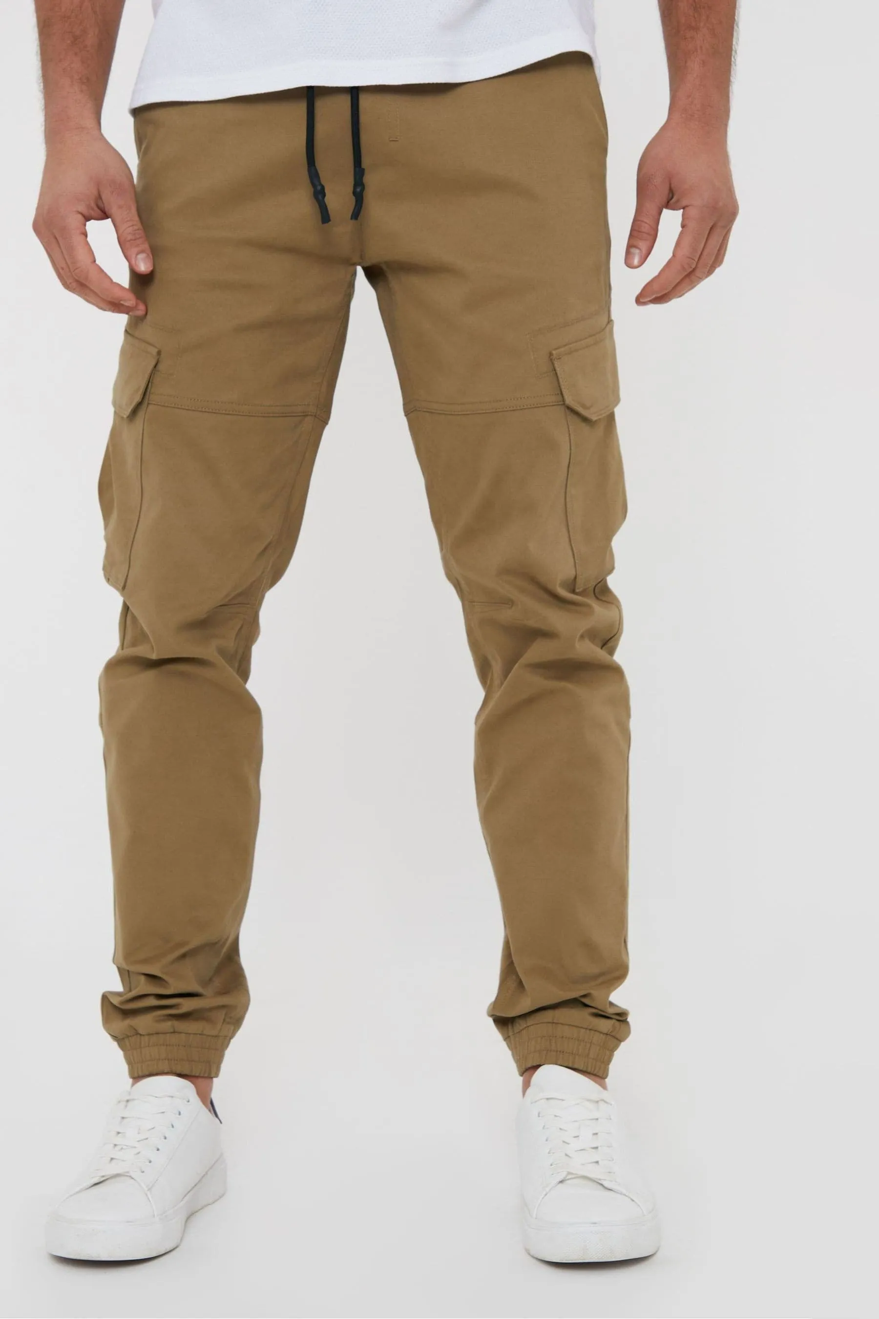 Threadbare - Pantaloni cargo elasticizzato stile pantaloni da jogging in cotone