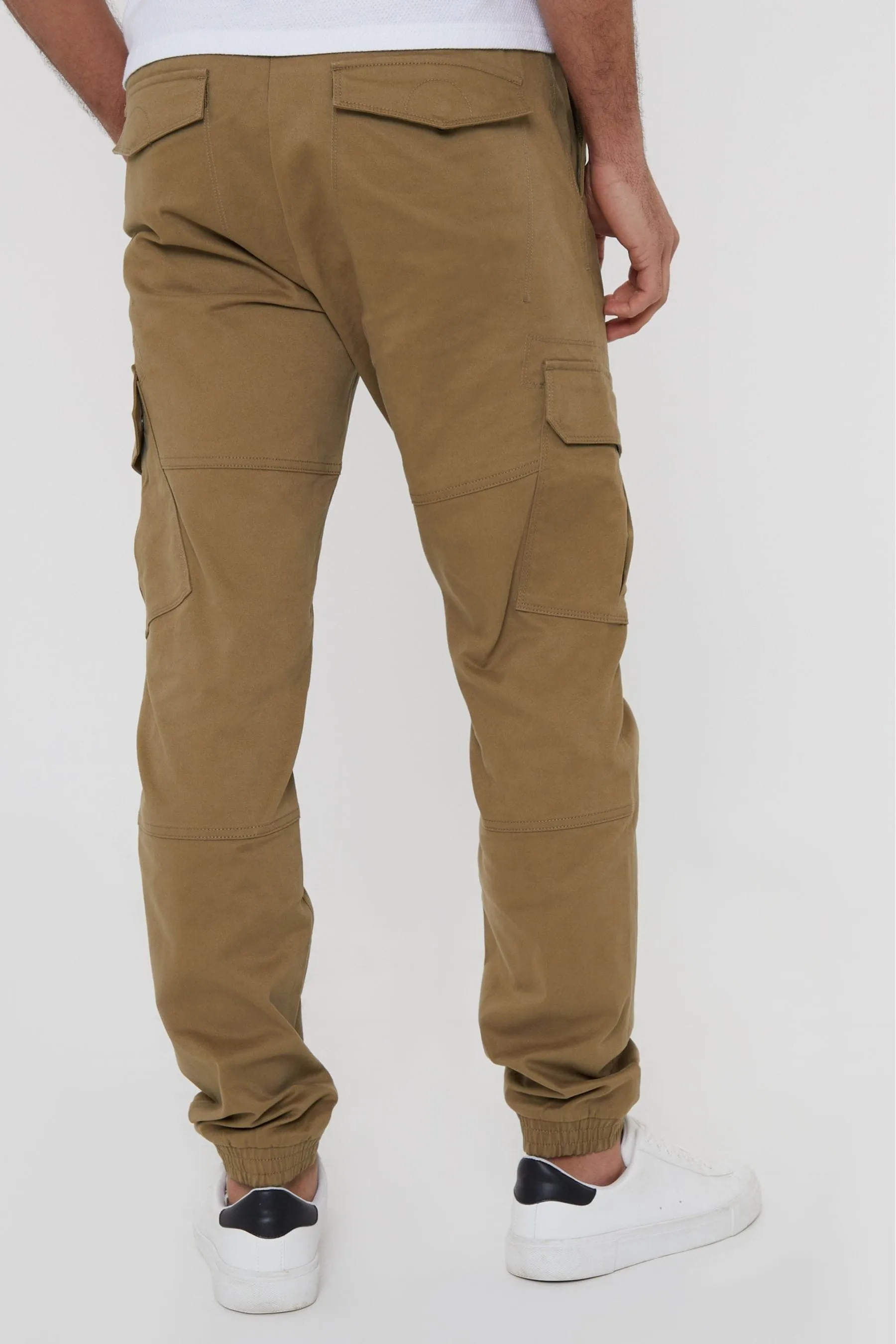 Threadbare - Pantaloni cargo elasticizzato stile pantaloni da jogging in cotone