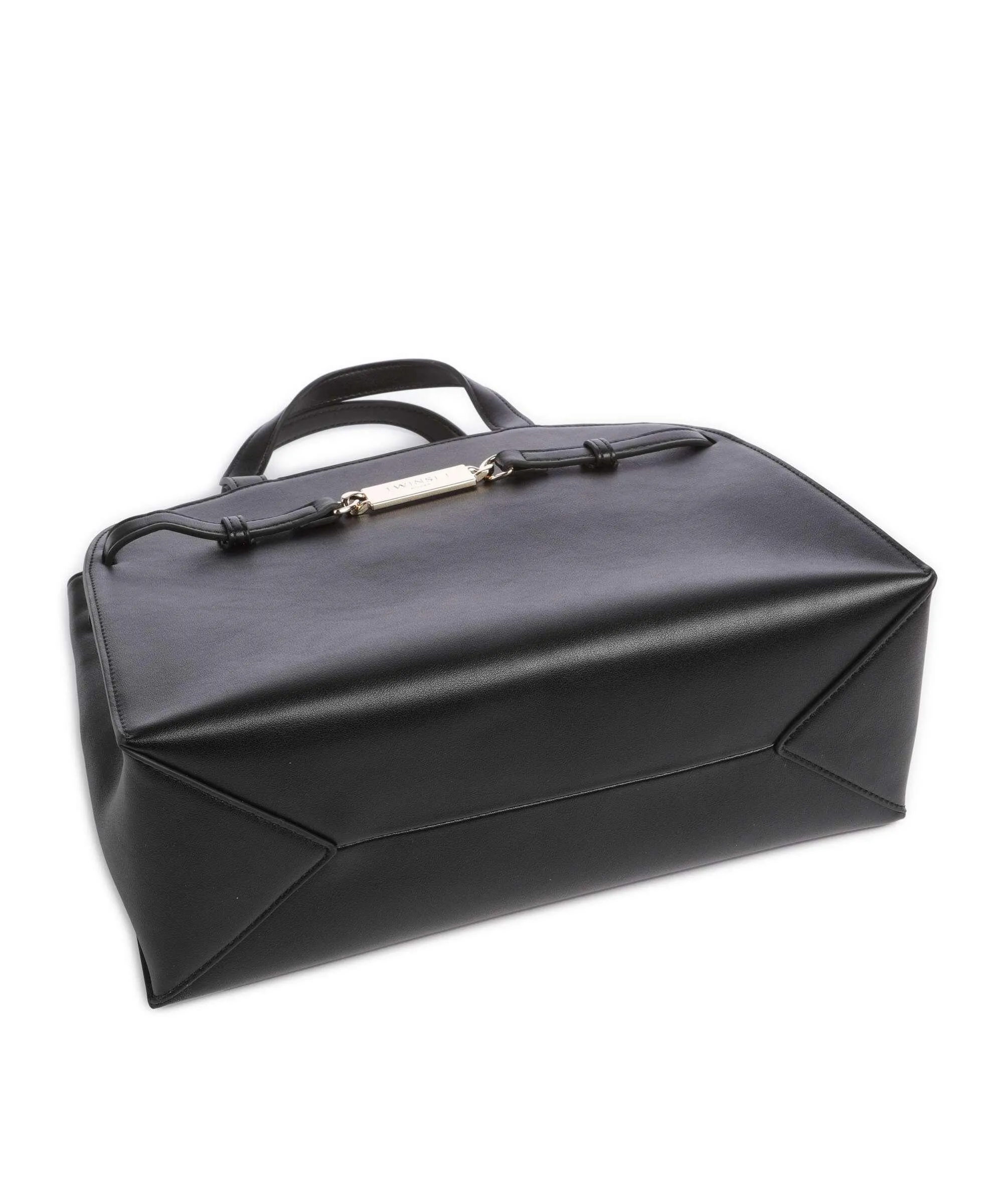  Twinset Borsa a mano pelle sintetica nero  