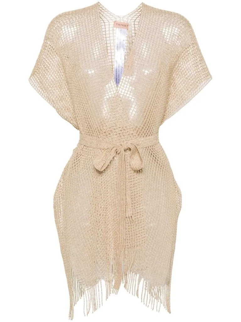 twinset Cardigan effetto lamé