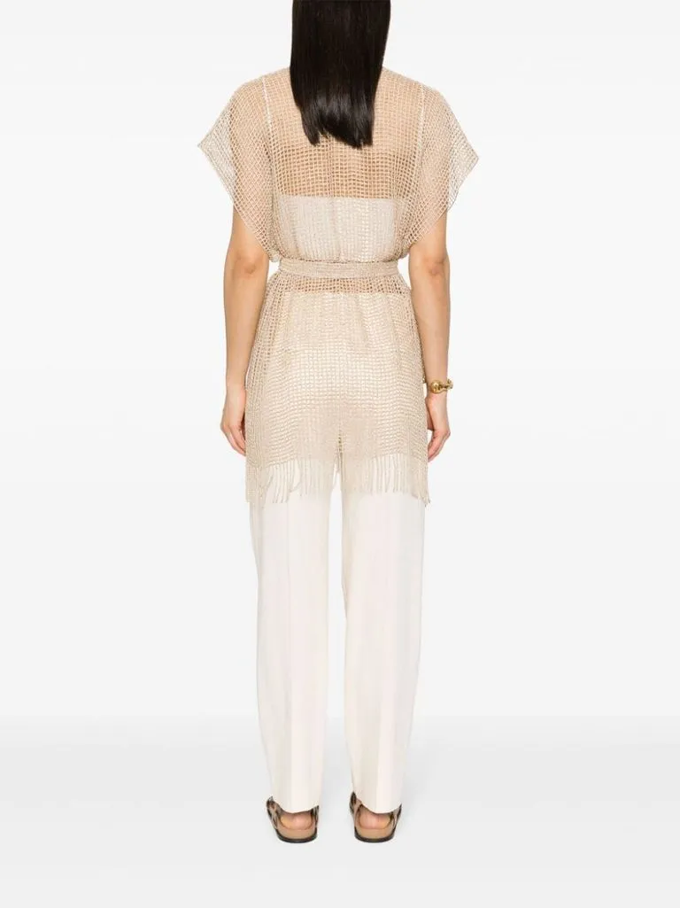 twinset Cardigan effetto lamé