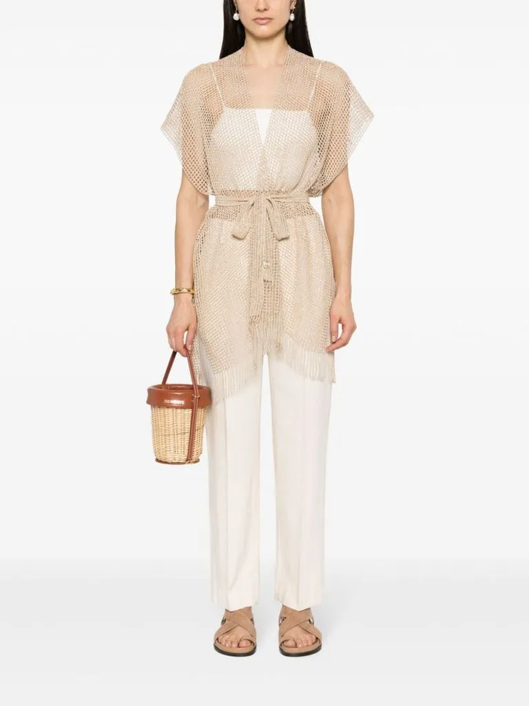 twinset Cardigan effetto lamé