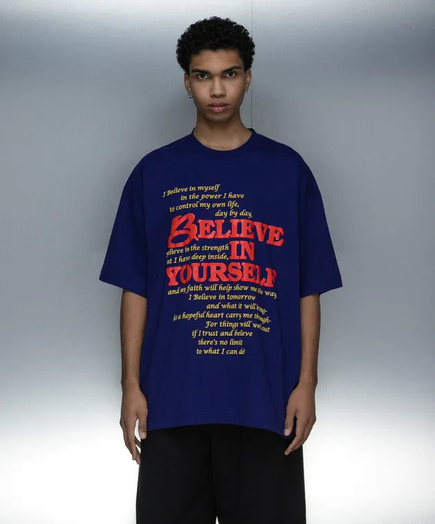 Vetements Maglietta viola Credi in te stesso UE64TR190N