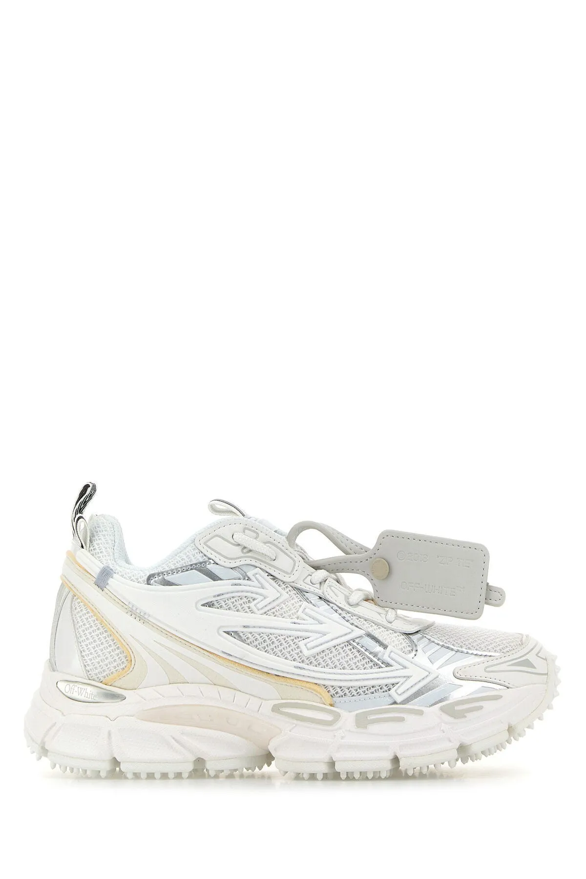 White synthetic leather and mesh Be Right Back sneakers    