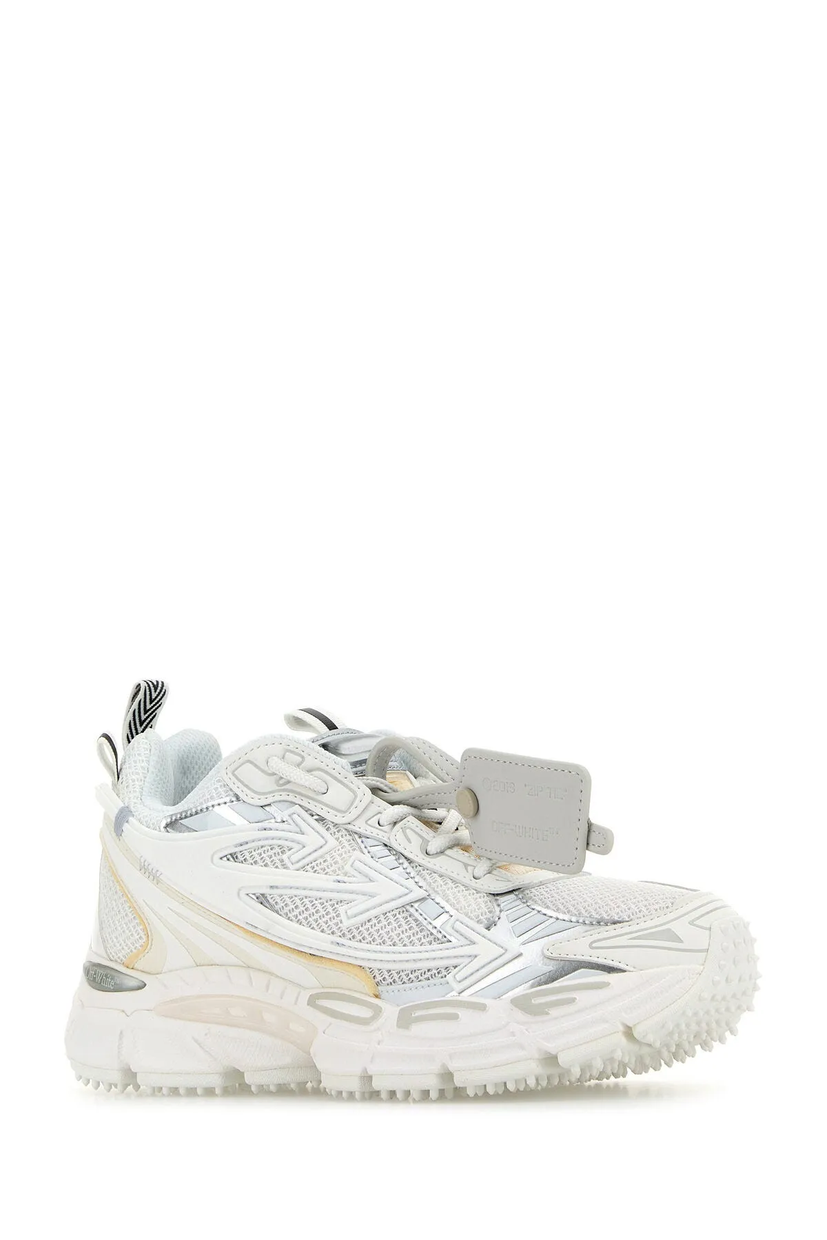 White synthetic leather and mesh Be Right Back sneakers    