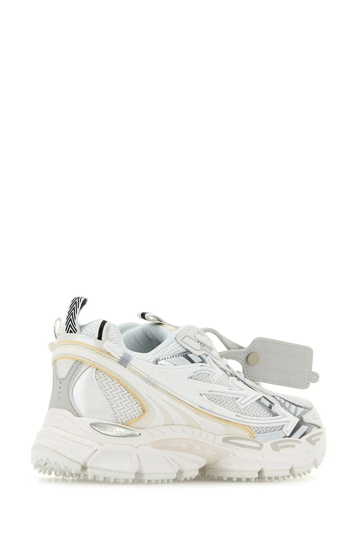 White synthetic leather and mesh Be Right Back sneakers    