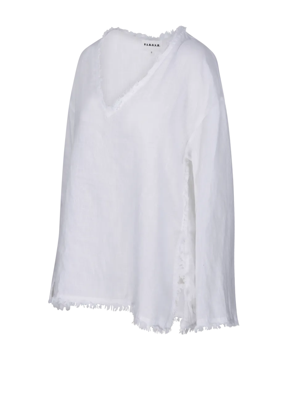 WOMAN PAROSH WHITE LINEN BEACH24 SHIRT