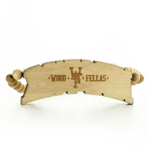 WOOD FELLAS Gioielli di moda Collana in legno alla moda con pendente New York Beige