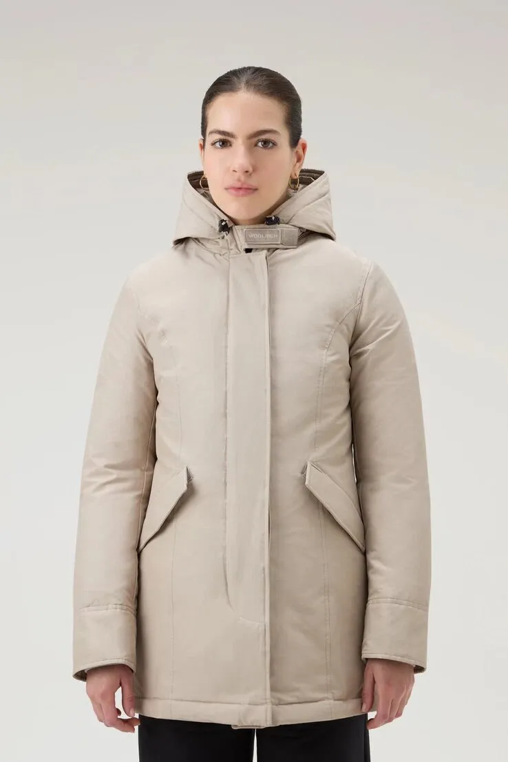 WOOLRICH Arctic Parka in Ramar Cloth con pelliccia removibile
