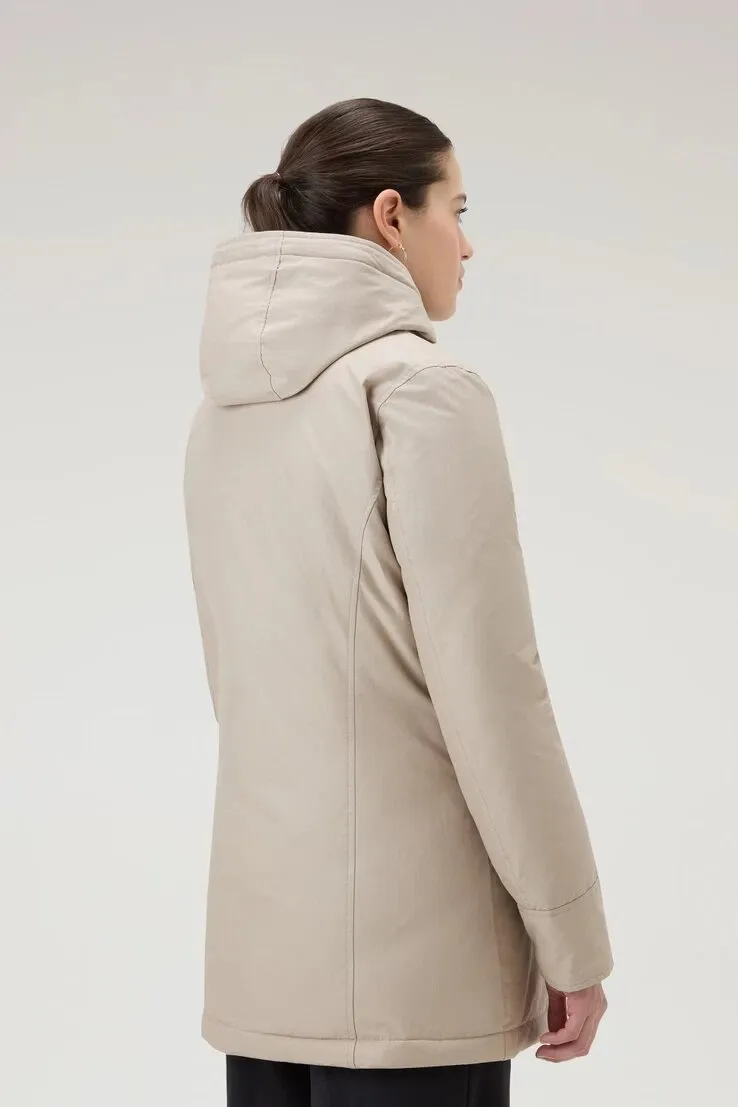 WOOLRICH Arctic Parka in Ramar Cloth con pelliccia removibile