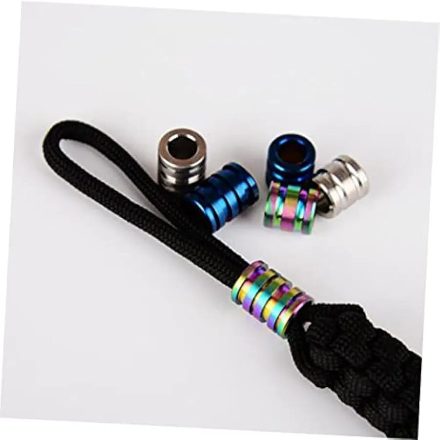 Yardwe Forniture Di Corda Ciondolo In Lega Di Titanio Metallo Leggero Titanio Da Tessere Ciondolo In Corda Tc4 Ciondolo Con Cord